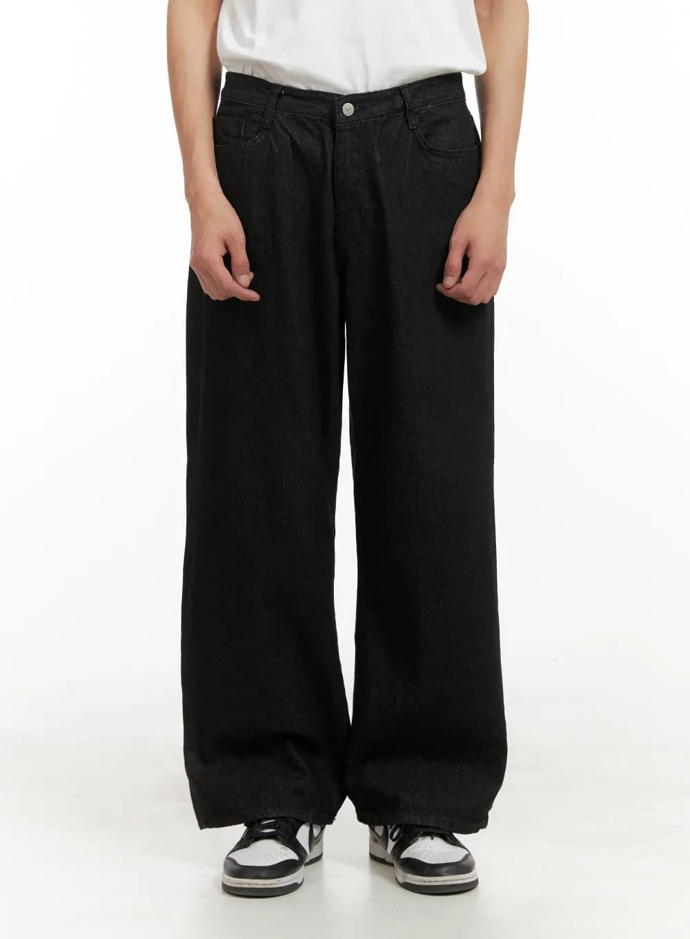 Men's Basic Wide Leg Pants IY410