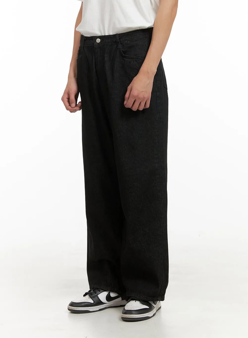 Men's Basic Wide Leg Pants IY410