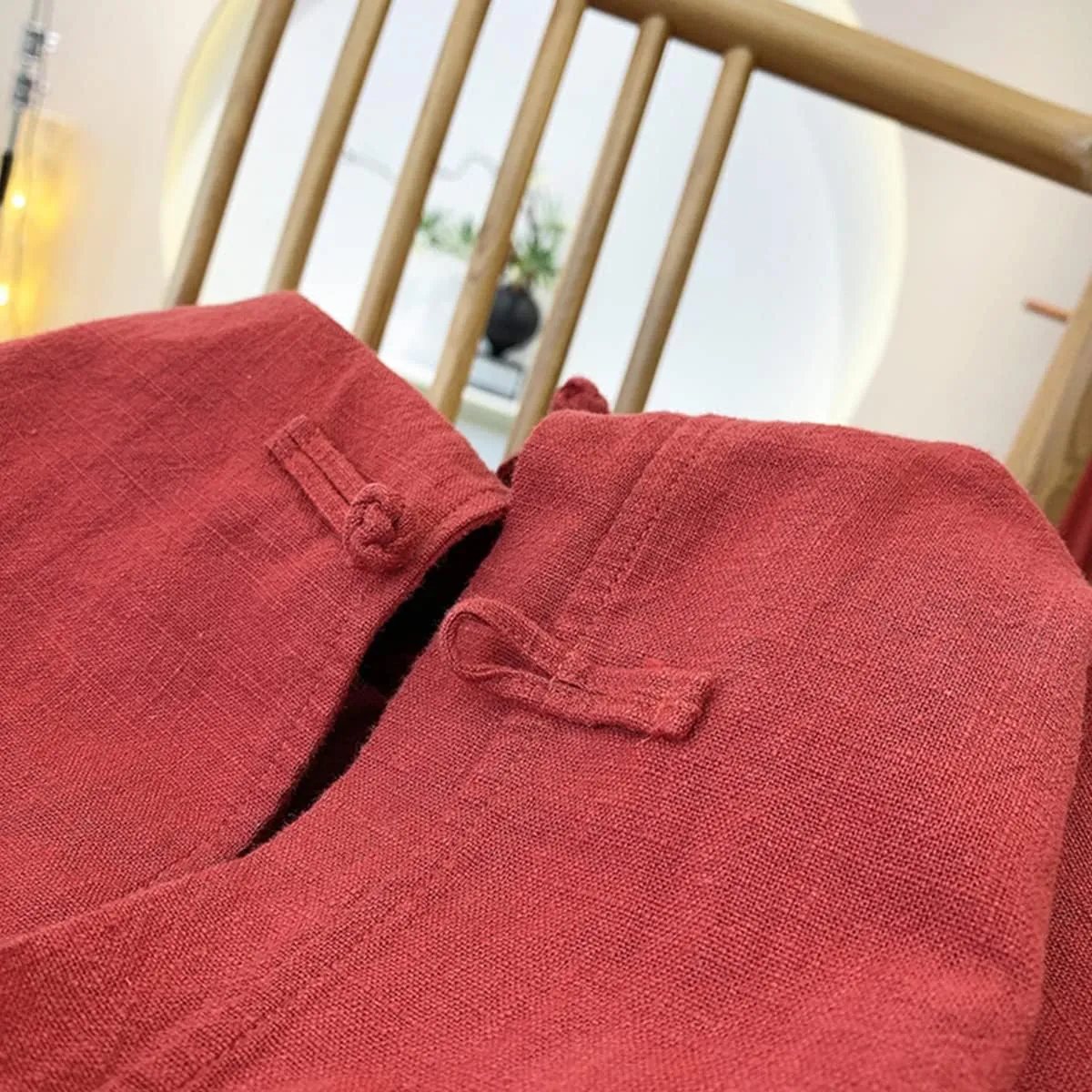 NFYM Women's Long Trench Coat Cotton Linen Hoodie Duster Jacket Long Sleeve Chinese Style Outwear with Pocket