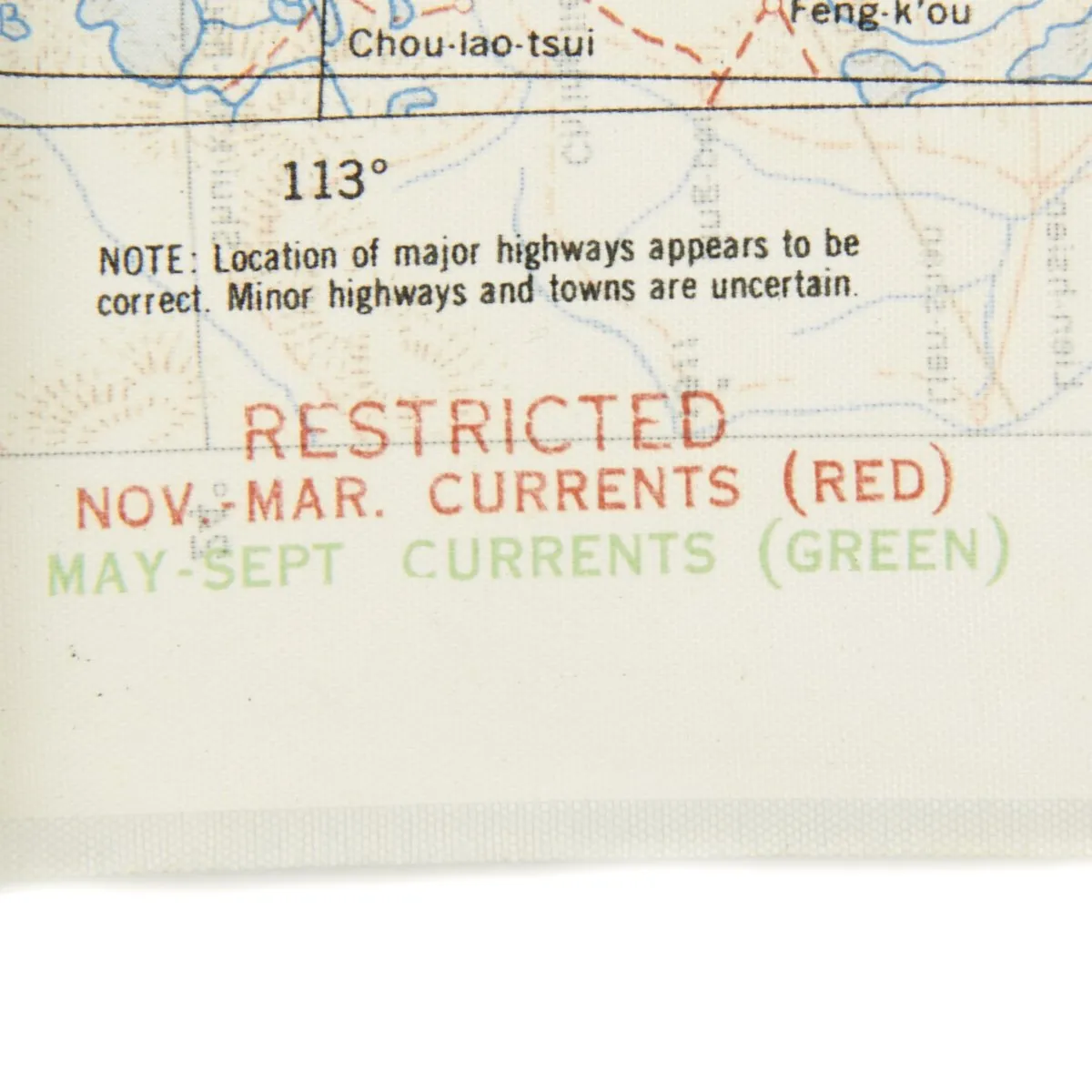 Original U.S. WWII USAAF China Burma India Blood Chit & Asiatic Series Map Survival Set