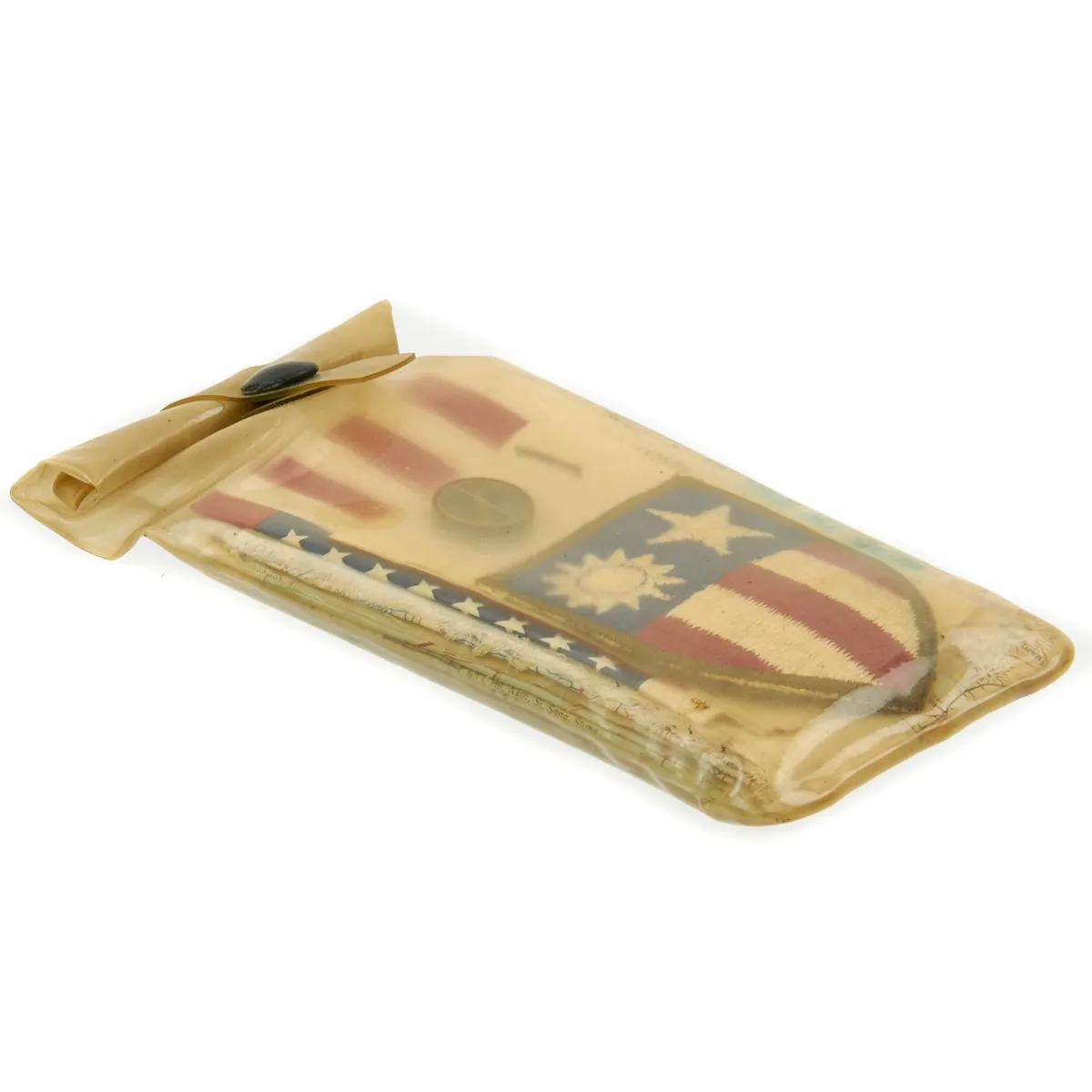 Original U.S. WWII USAAF China Burma India Blood Chit & Asiatic Series Map Survival Set
