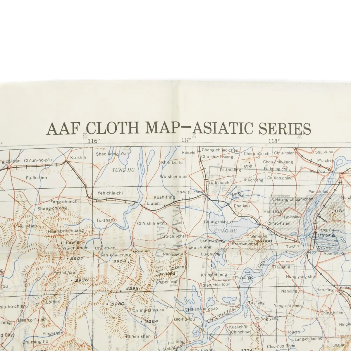 Original U.S. WWII USAAF China Burma India Blood Chit & Asiatic Series Map Survival Set