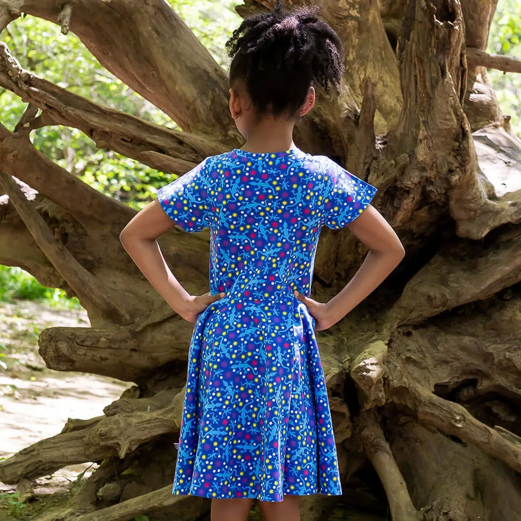 "Lounge in the Sun" Lizards Super Twirler Dress with Pockets