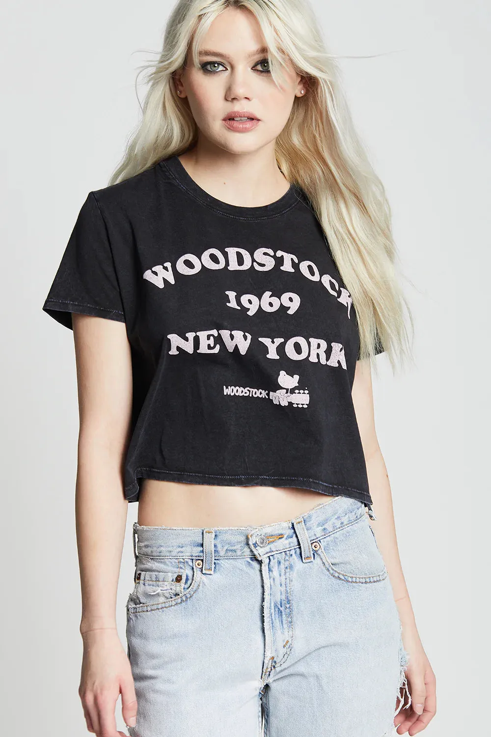 Recycled Karma Woodstock '69 New York Crop Tee