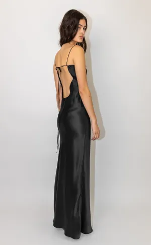 ROBERTA DRESS LONG SILK