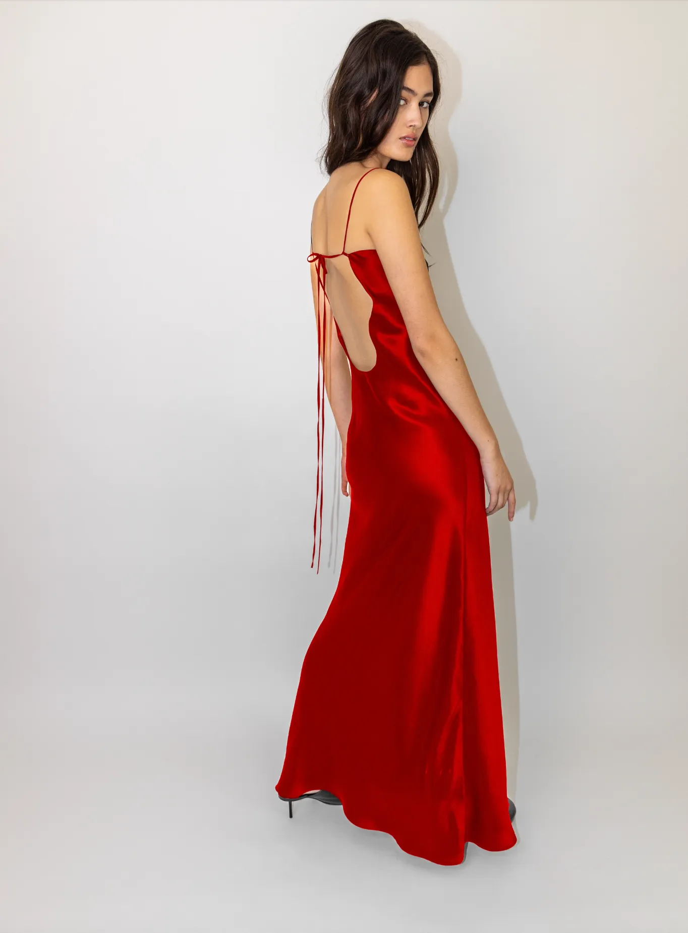 ROBERTA DRESS LONG SILK