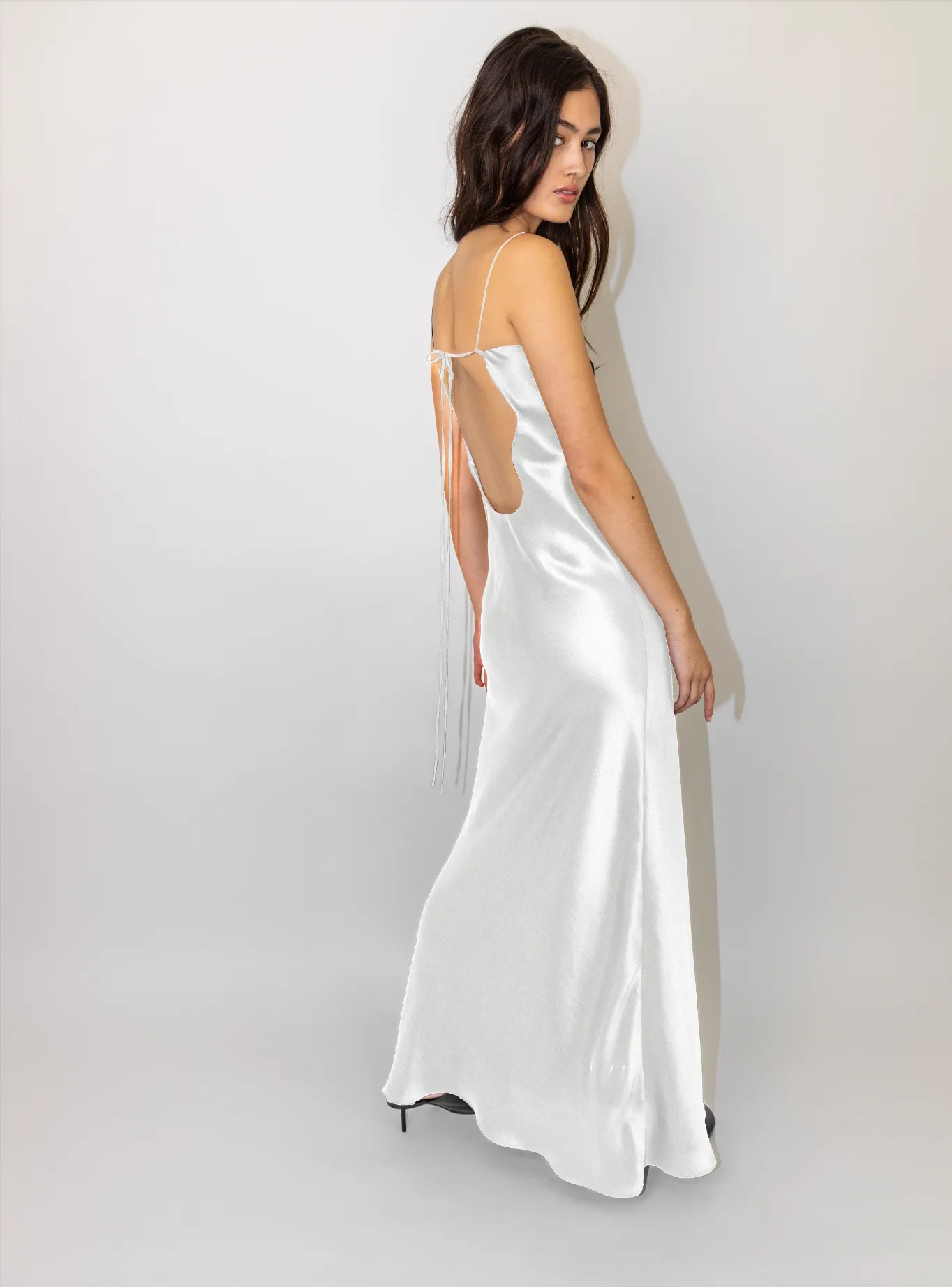 ROBERTA DRESS LONG SILK