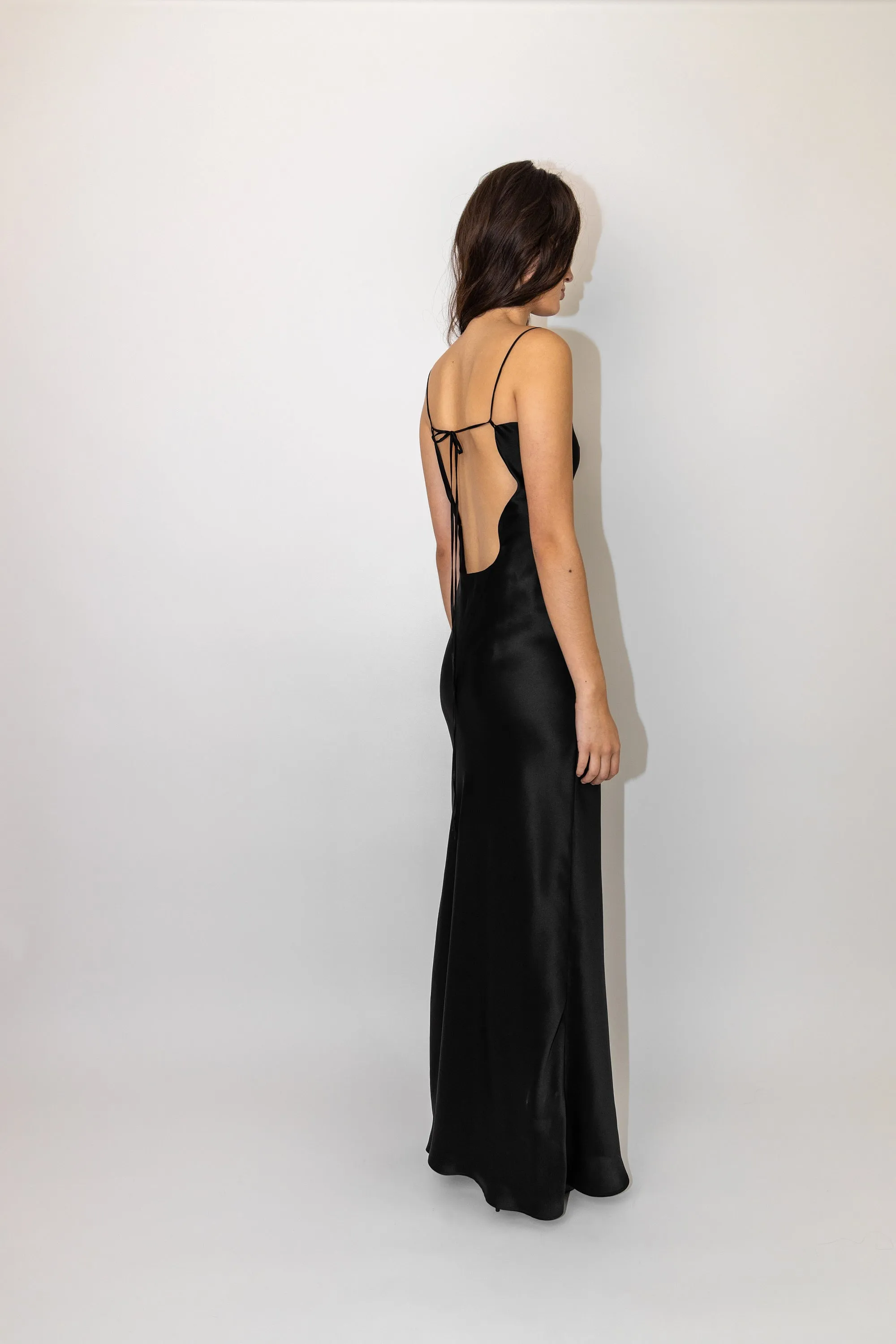 ROBERTA DRESS LONG SILK