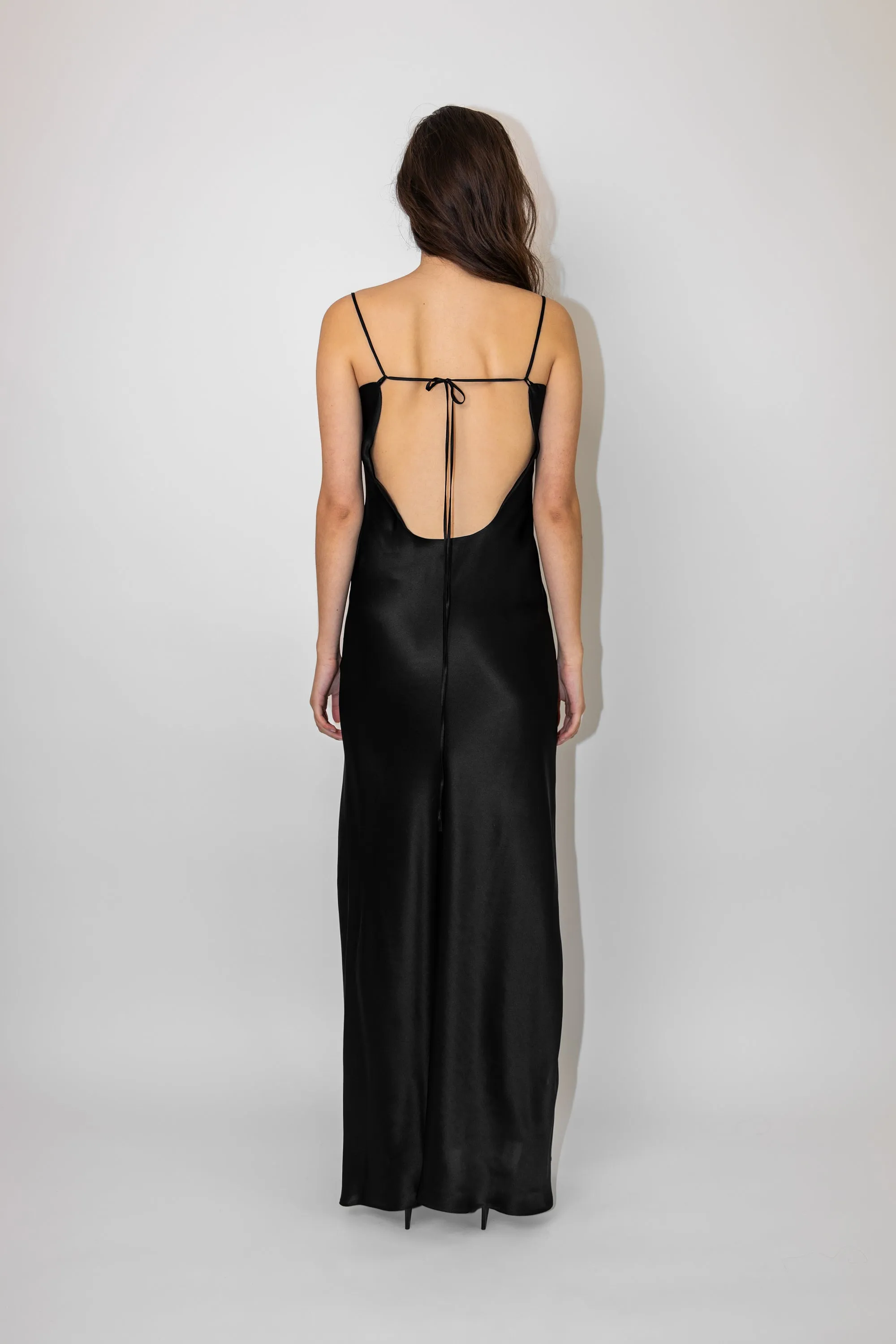 ROBERTA DRESS LONG SILK