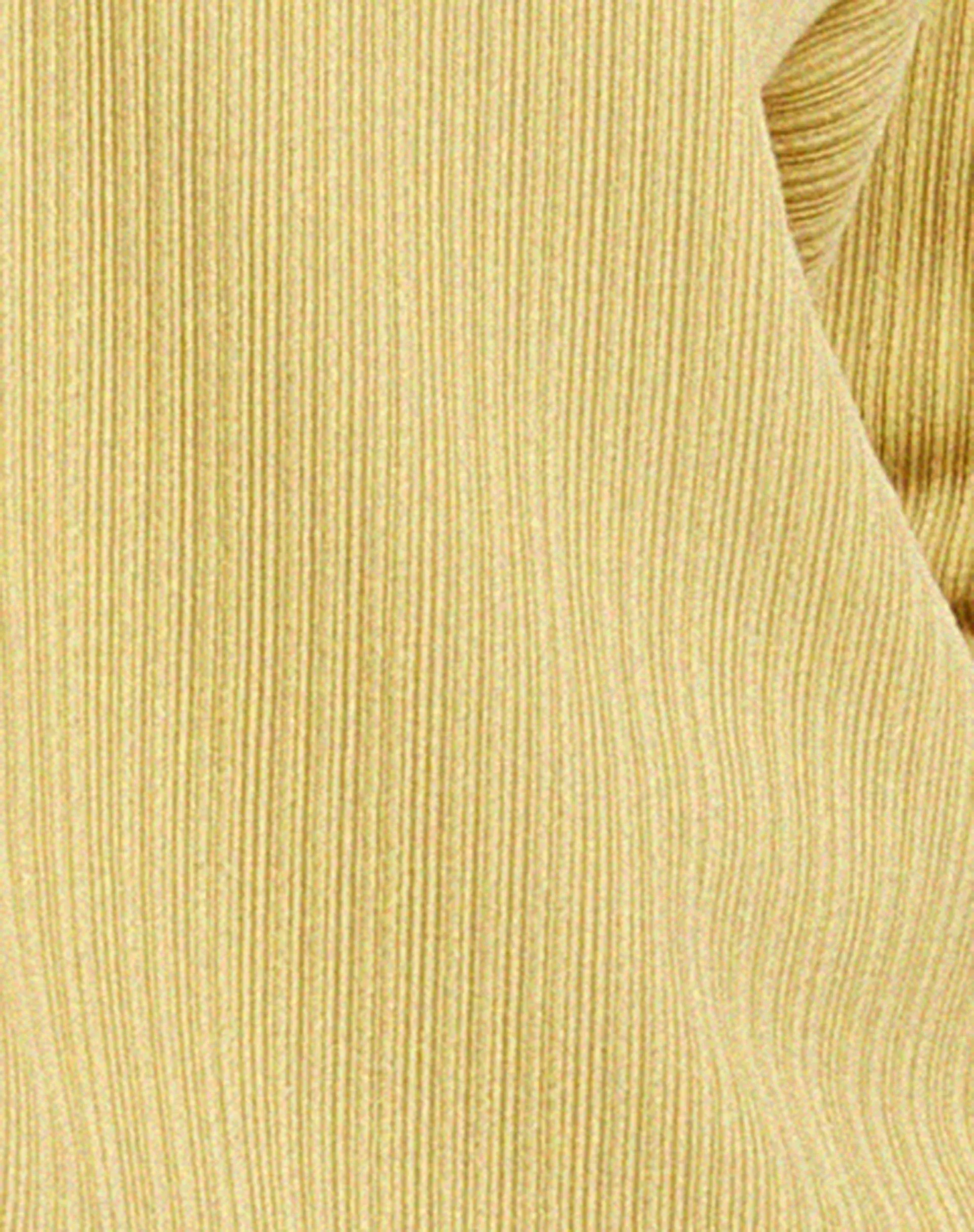 Ruix Long Sleeve Top in Jersey Plise Mustard