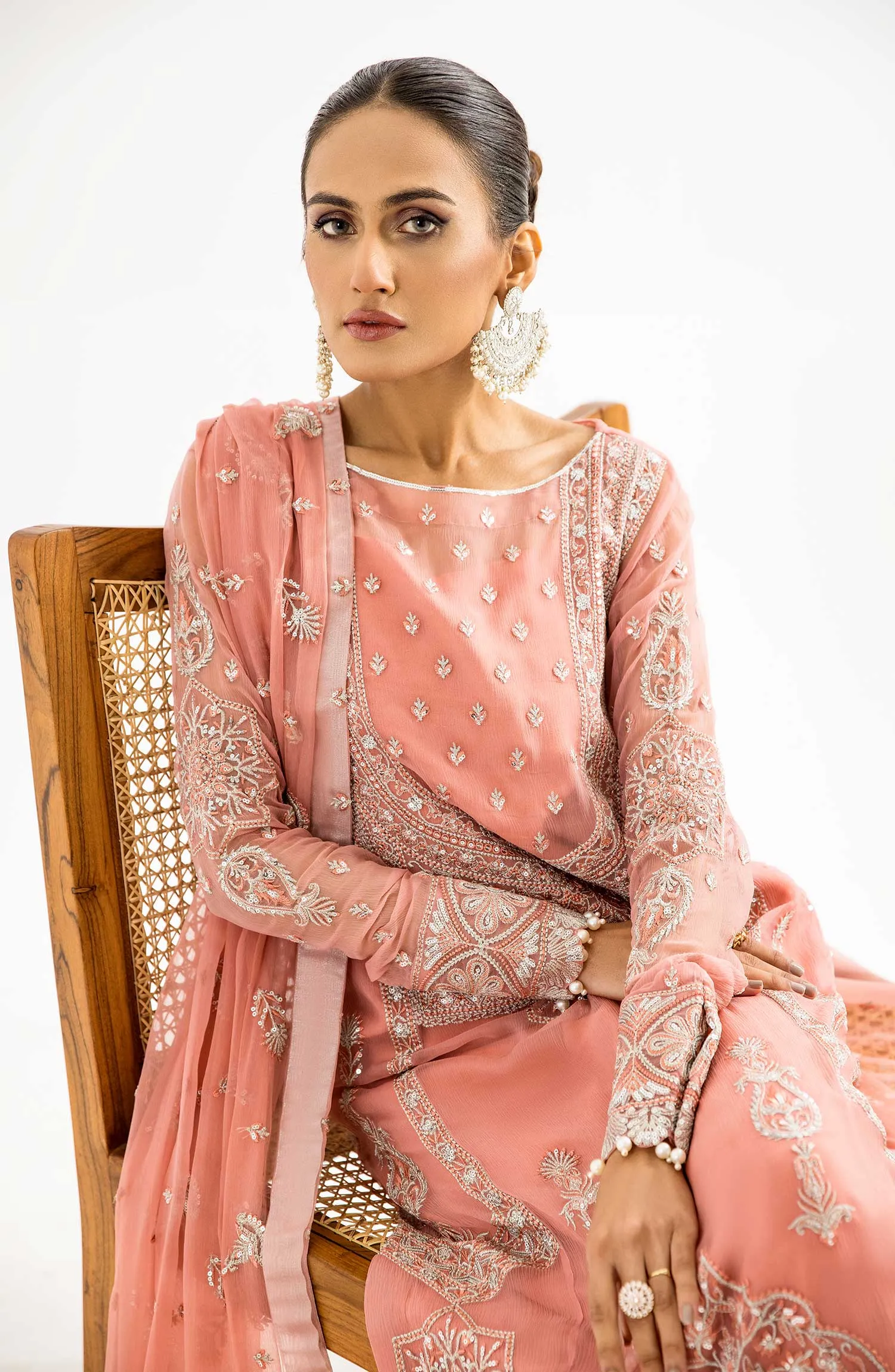 Shamrock by Maryum N Maria - Noor e Nazar Formal Chiffon Collection – Bahar (SFD-0085)