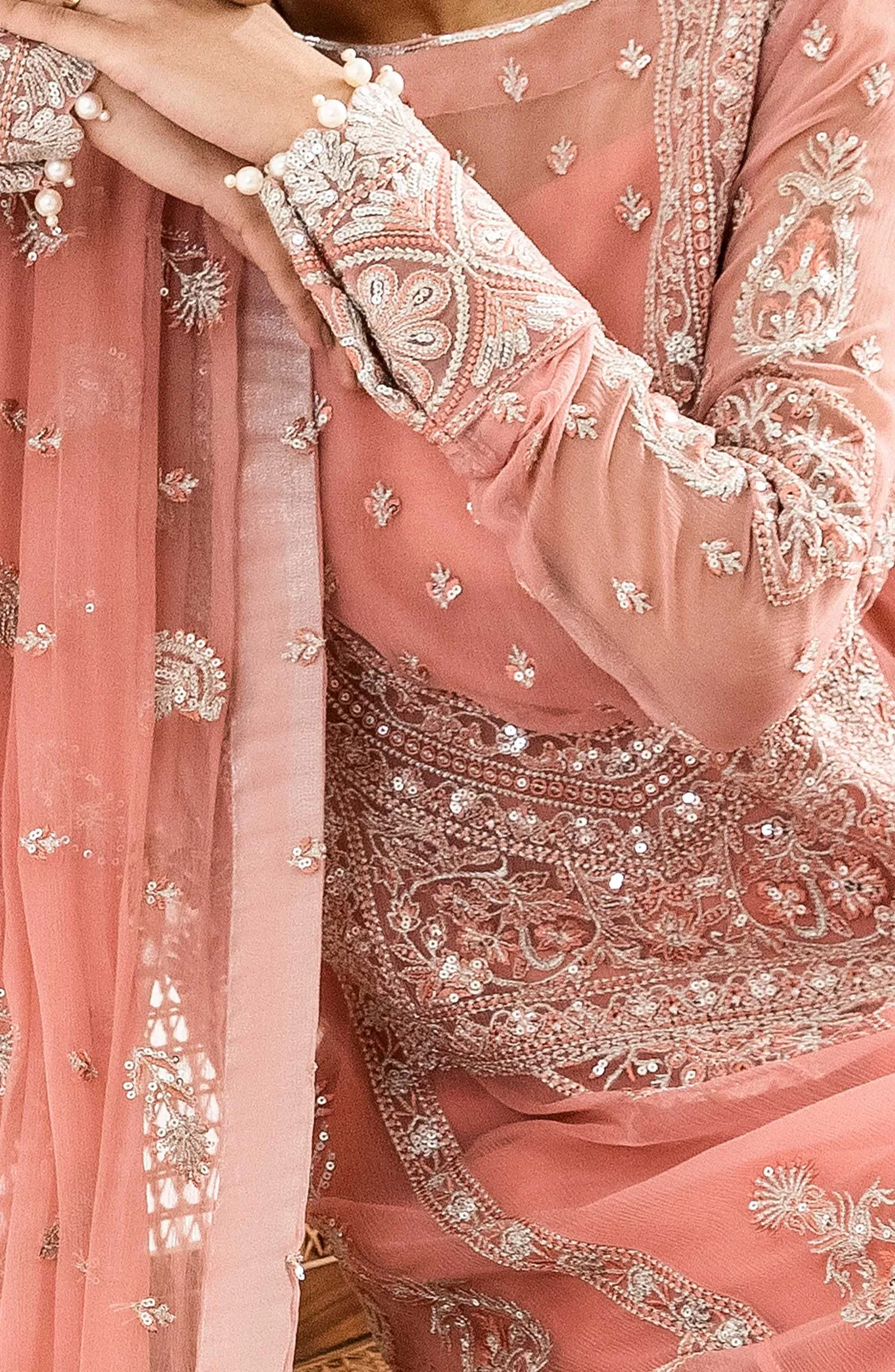 Shamrock by Maryum N Maria - Noor e Nazar Formal Chiffon Collection – Bahar (SFD-0085)