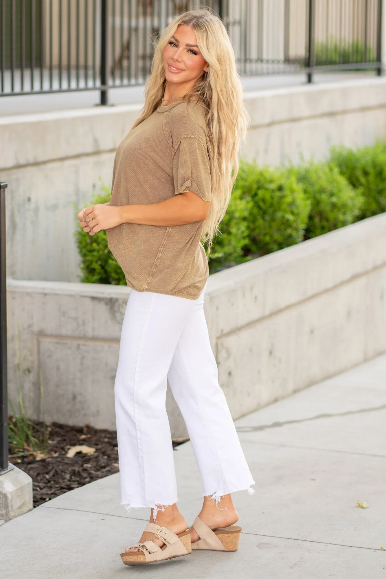 Skyla High Rise Slim Wide Leg Jeans