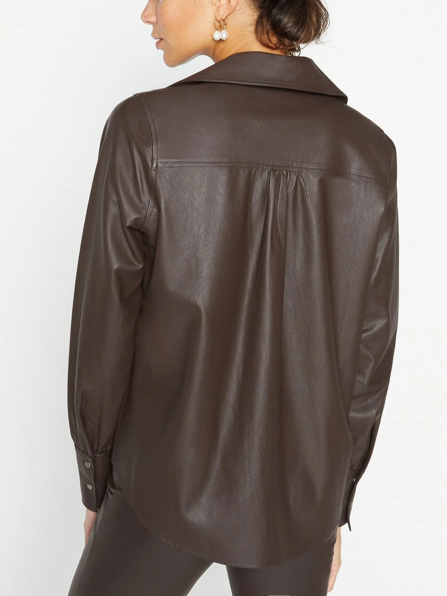The Vegan Leather Layra Shirt