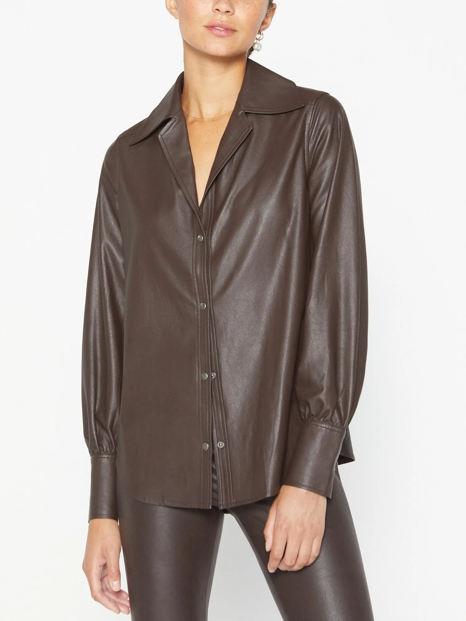 The Vegan Leather Layra Shirt