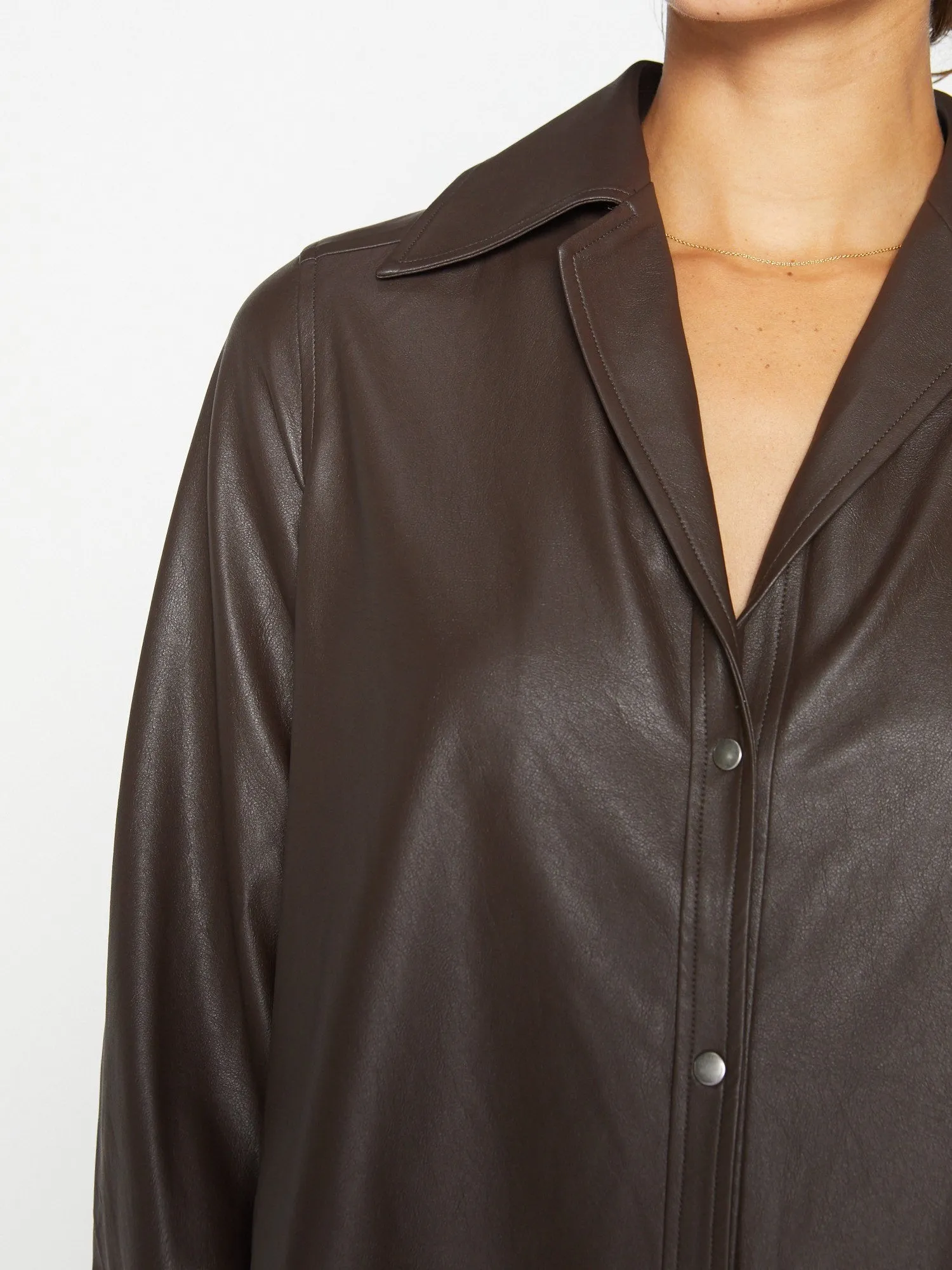 The Vegan Leather Layra Shirt