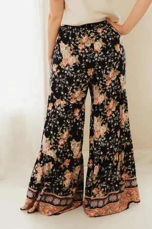 Tiered Ruffle Wide Leg Pants