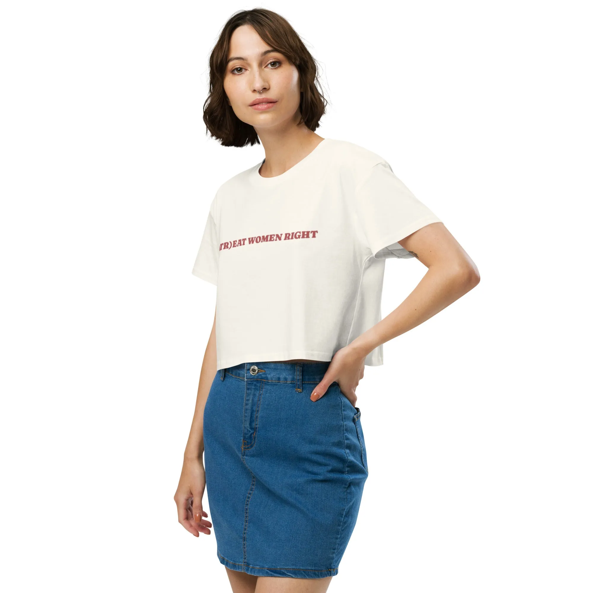 (Tr)eat Women Right crop top