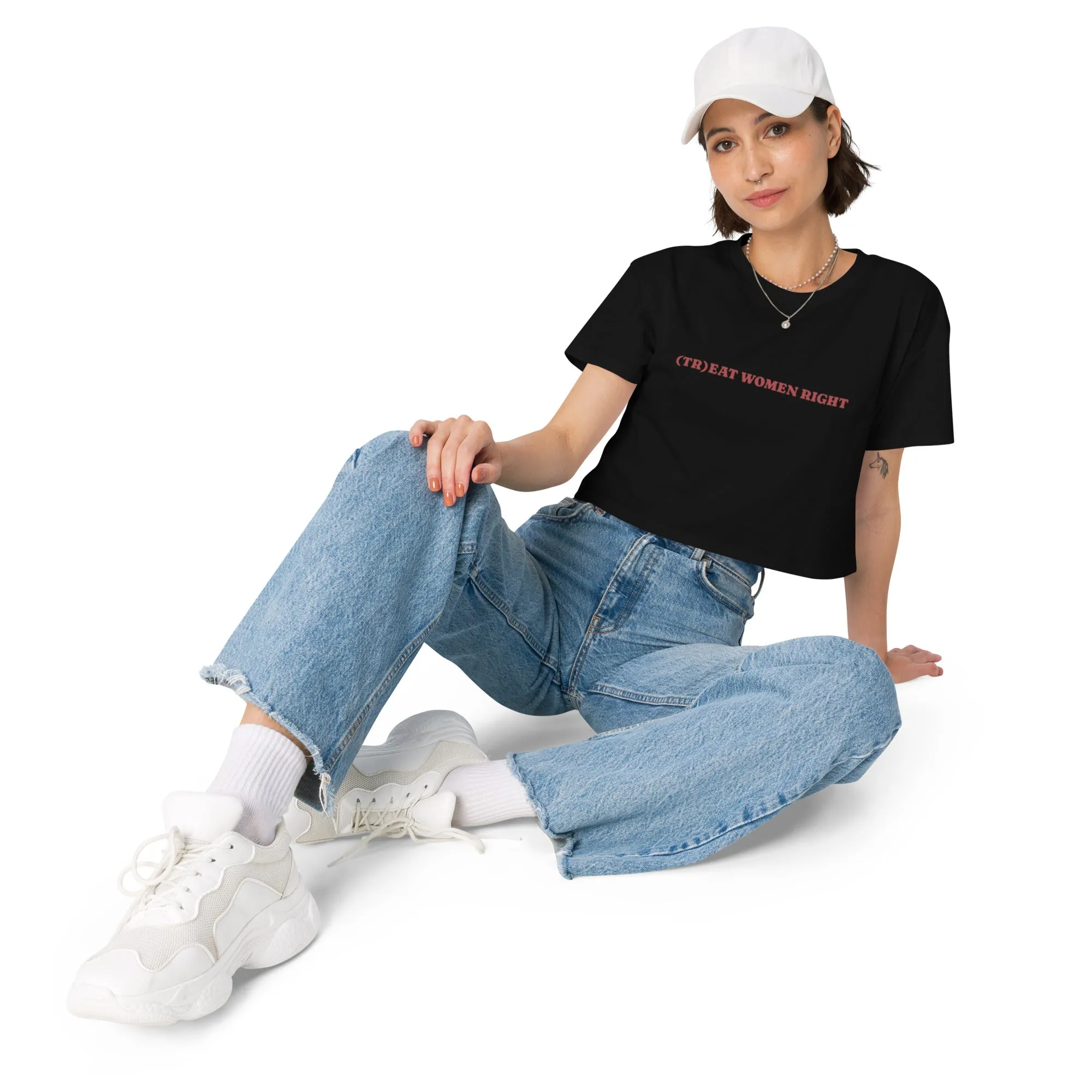 (Tr)eat Women Right crop top