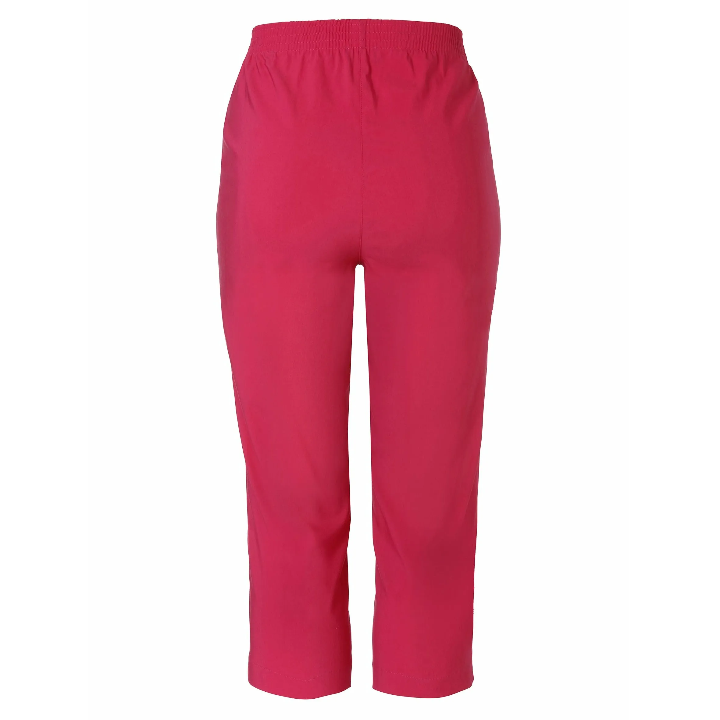 Via Appia Due Stretch Crop Trousers in Pink