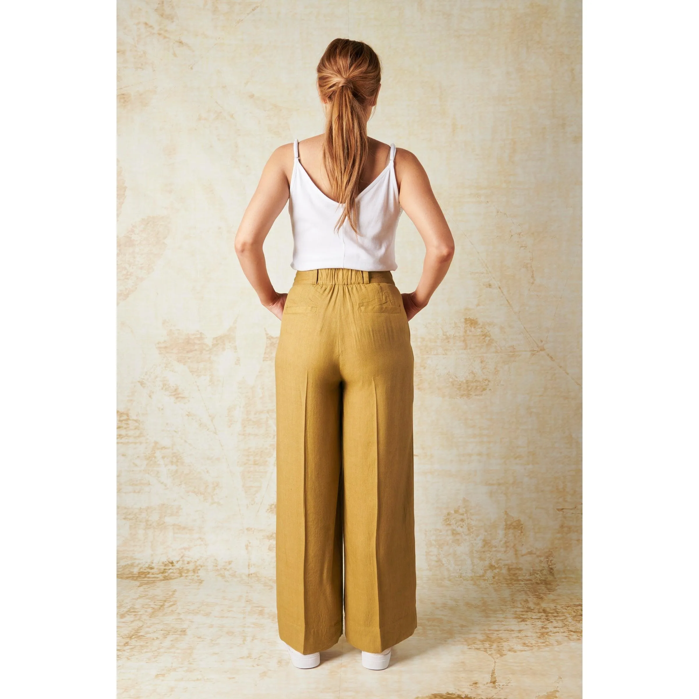 Wide Leg Classic Pant - Cinnamon