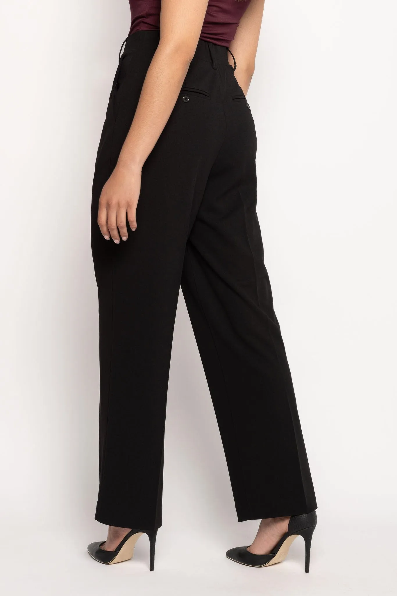 Wide-leg Pleated Pant