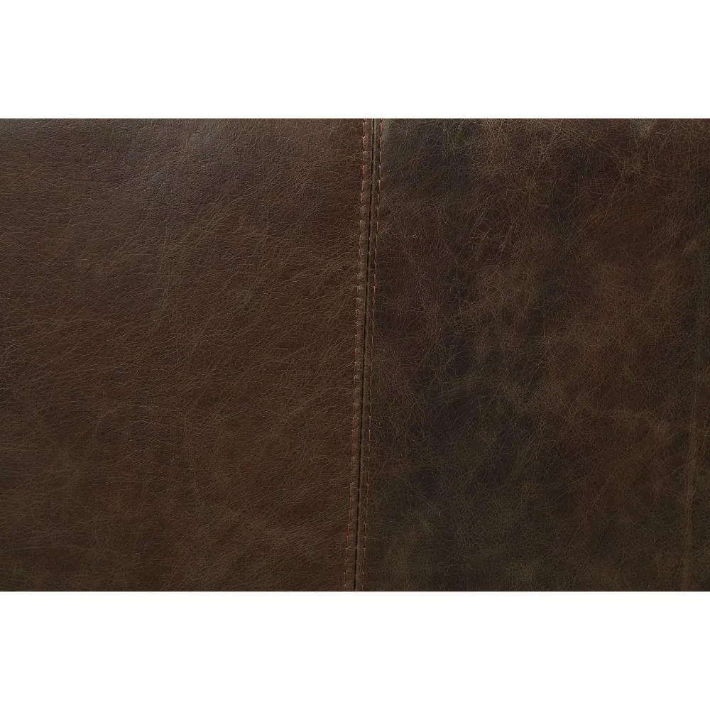 Winchester - Chair - Aluminum & Distress Espresso Top Grain Leather
