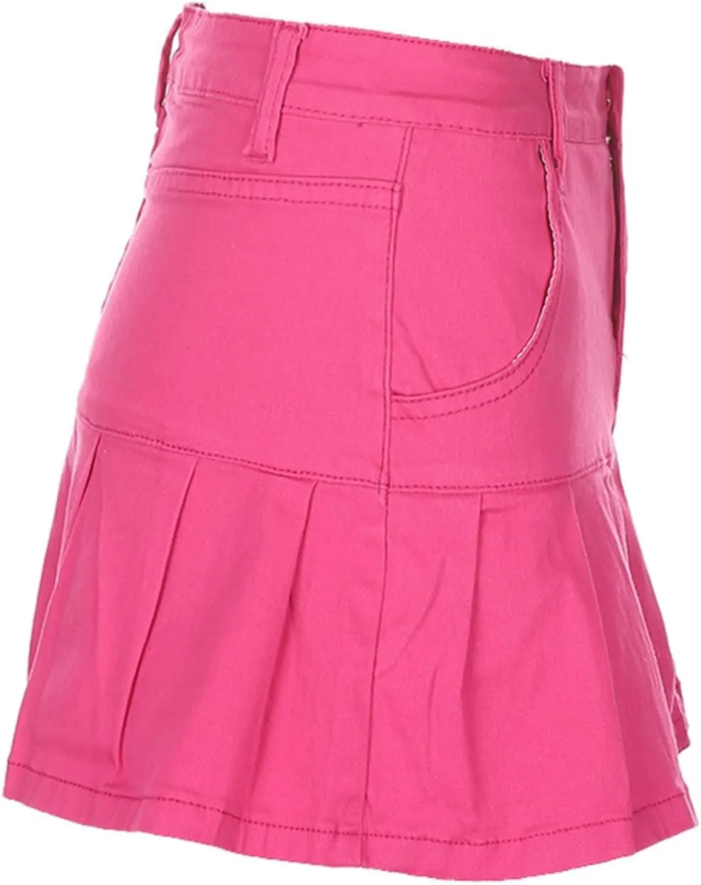 Women Y2K Pleated Jean Skirt Casual Low Waist Ruffle A Line Flare Denim Mini Skirt Summer Going Out Streetwear