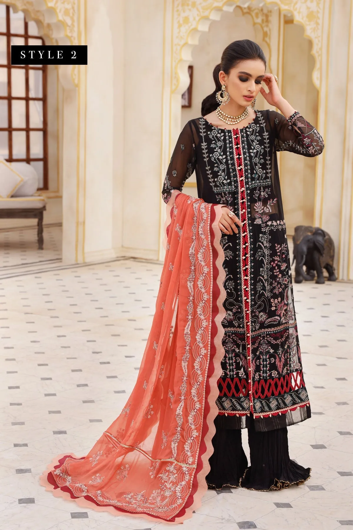 Xenia Pareesia Embroidered Chiffon Collection Chapter 2 – SHAAM