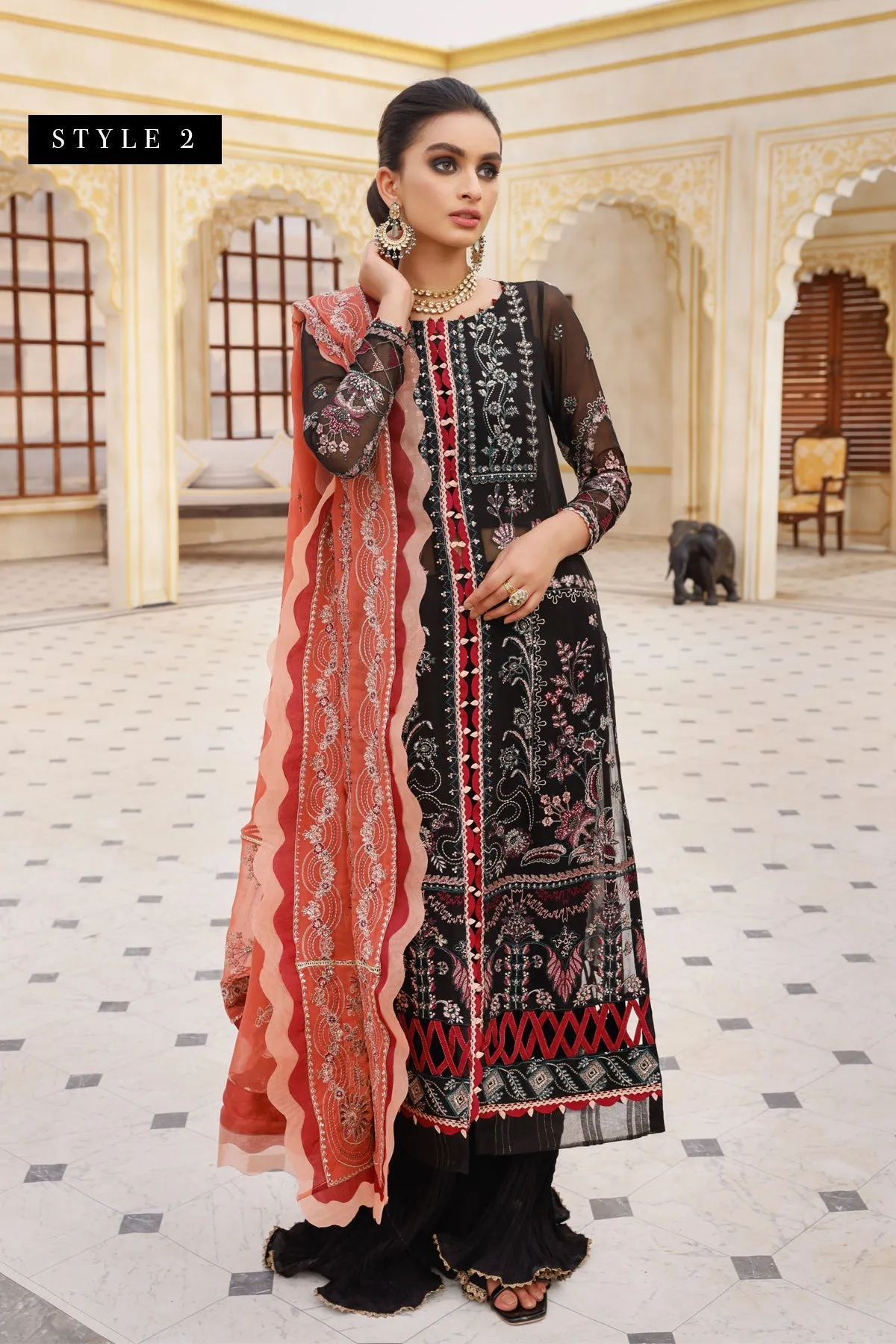 Xenia Pareesia Embroidered Chiffon Collection Chapter 2 – SHAAM