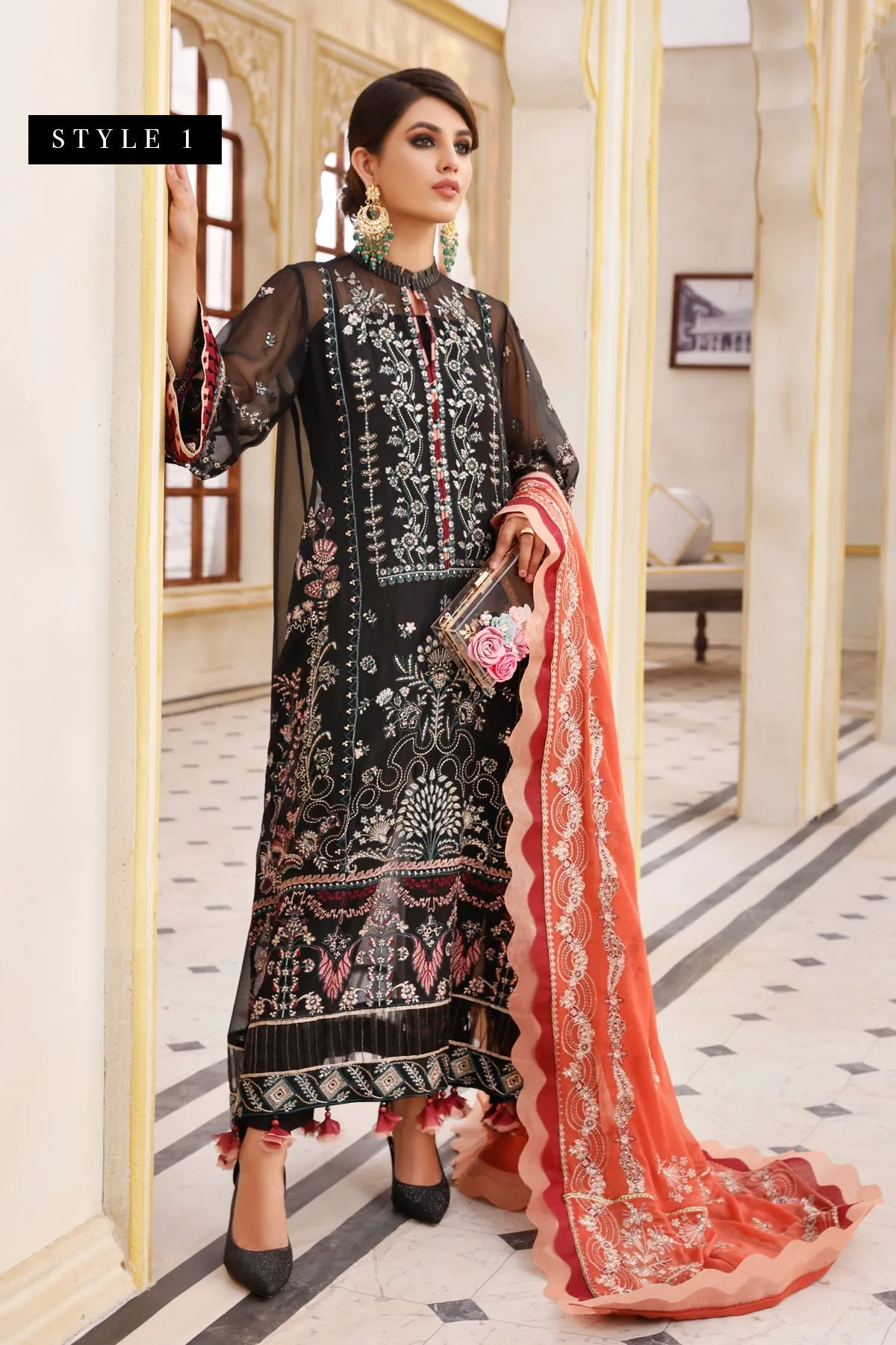 Xenia Pareesia Embroidered Chiffon Collection Chapter 2 – SHAAM