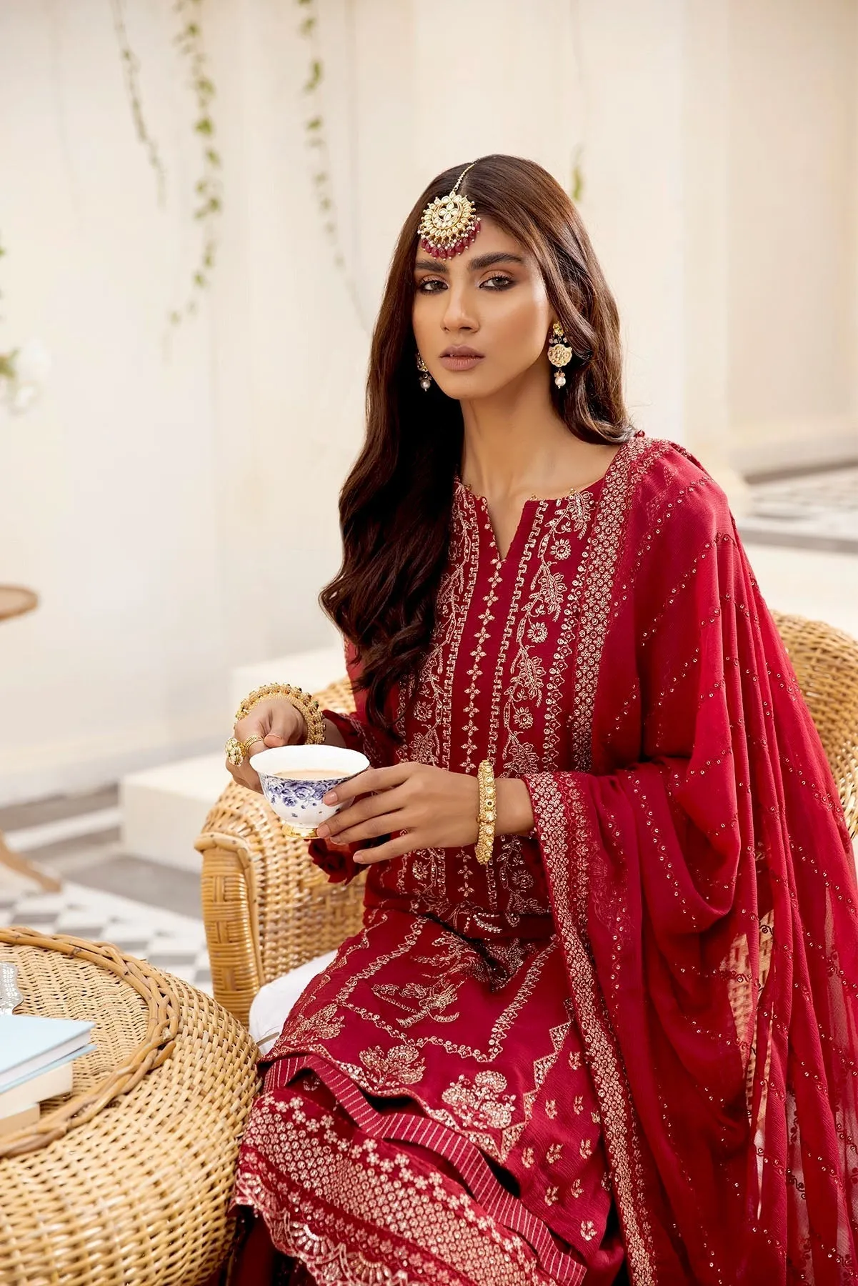 Xenia Pareesia Embroidered Chiffon Collection – ROSEWOOD