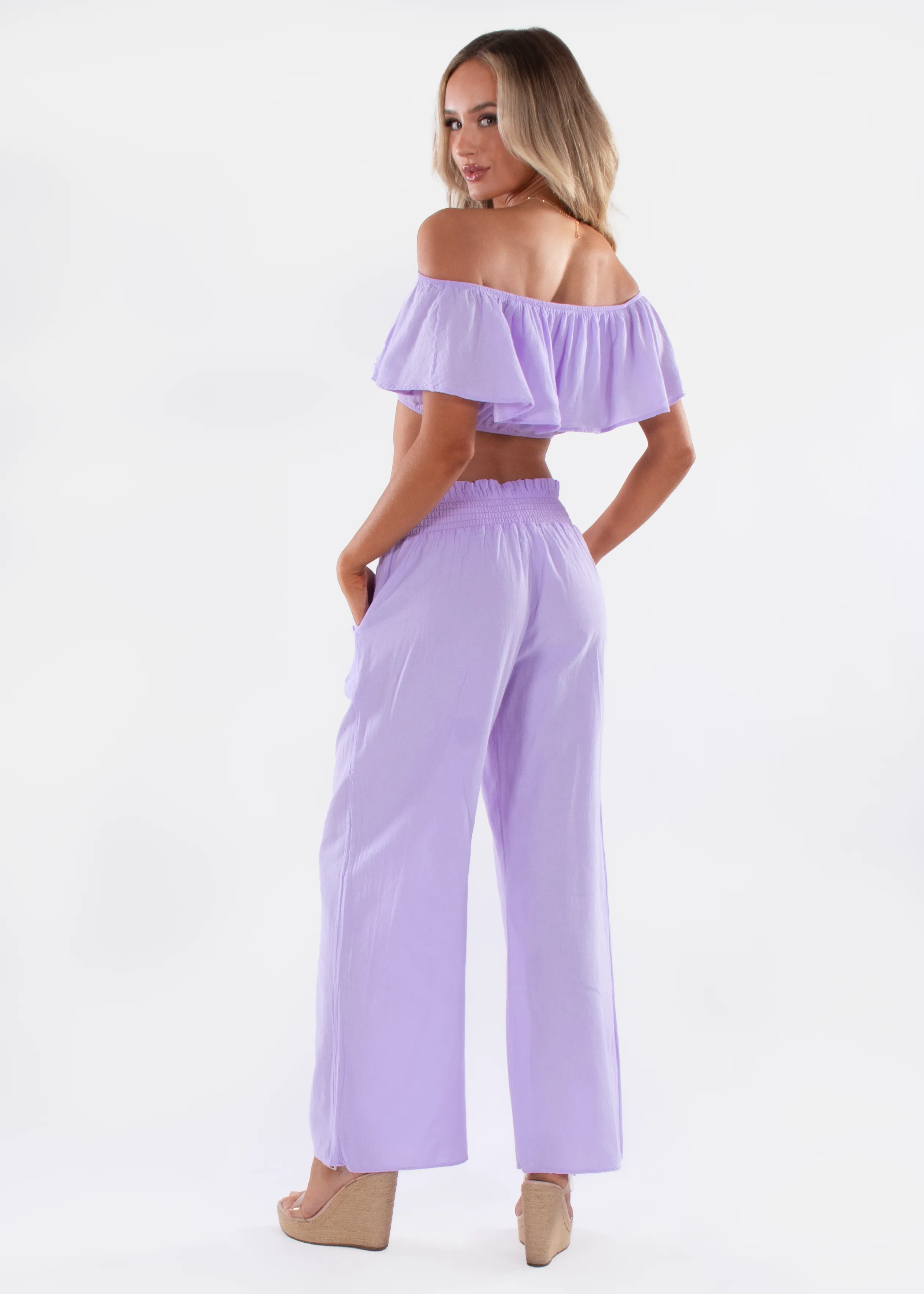 'Ximena' Wide Leg Pants