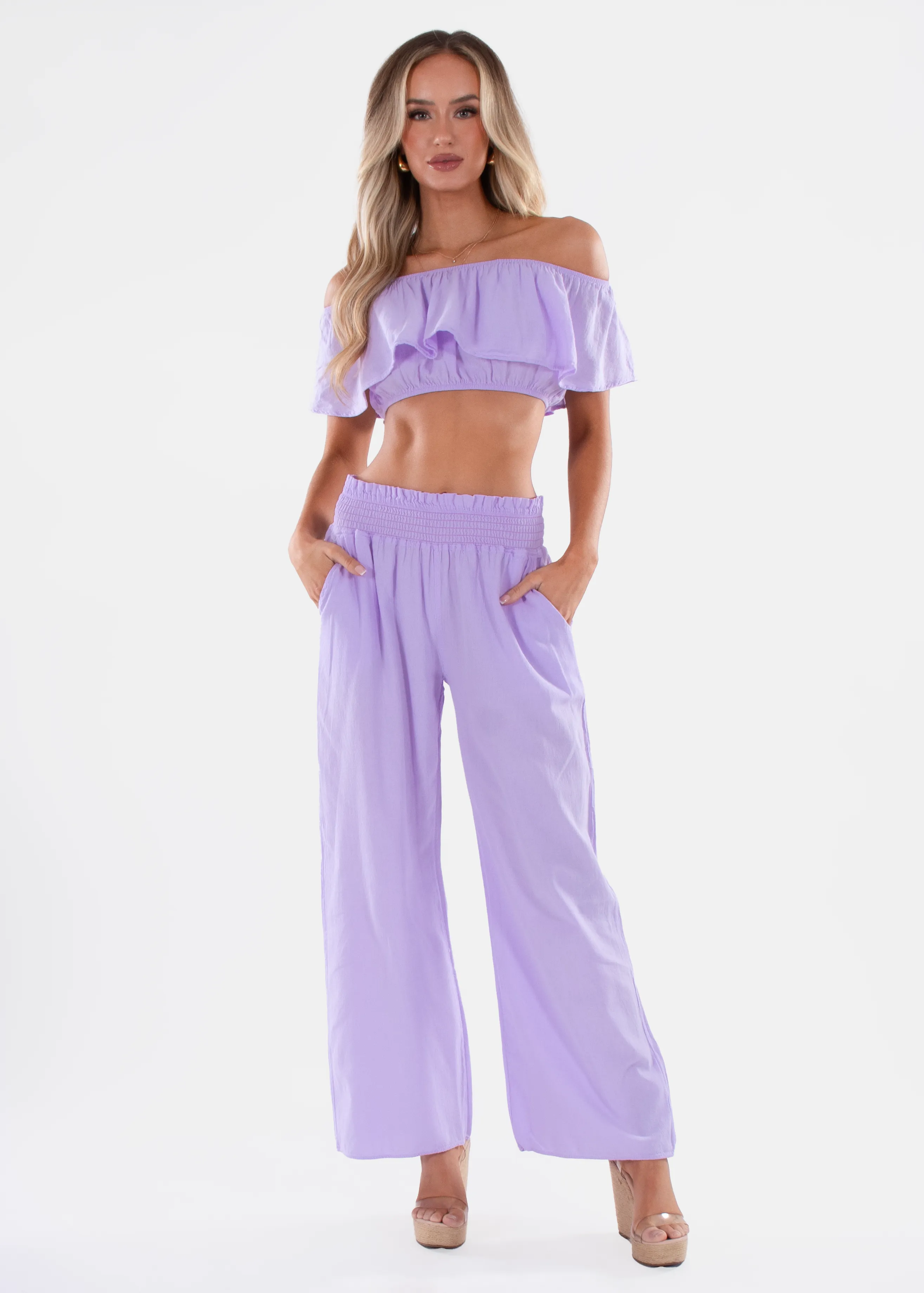 'Ximena' Wide Leg Pants