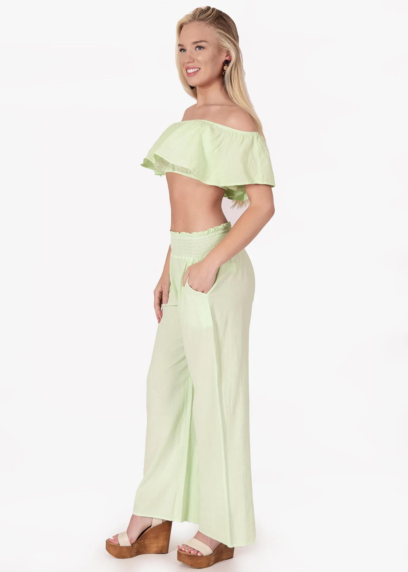 'Ximena' Wide Leg Pants