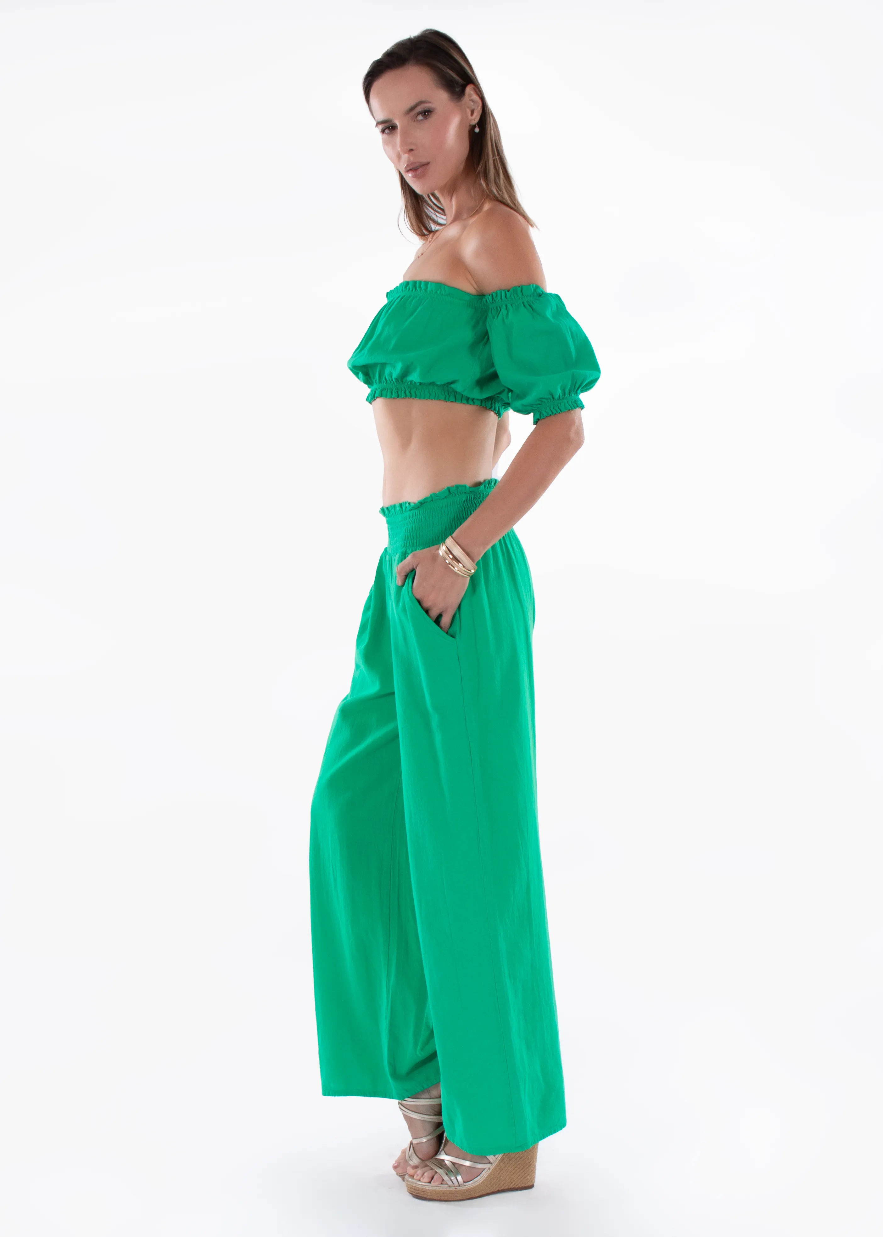 'Ximena' Wide Leg Pants