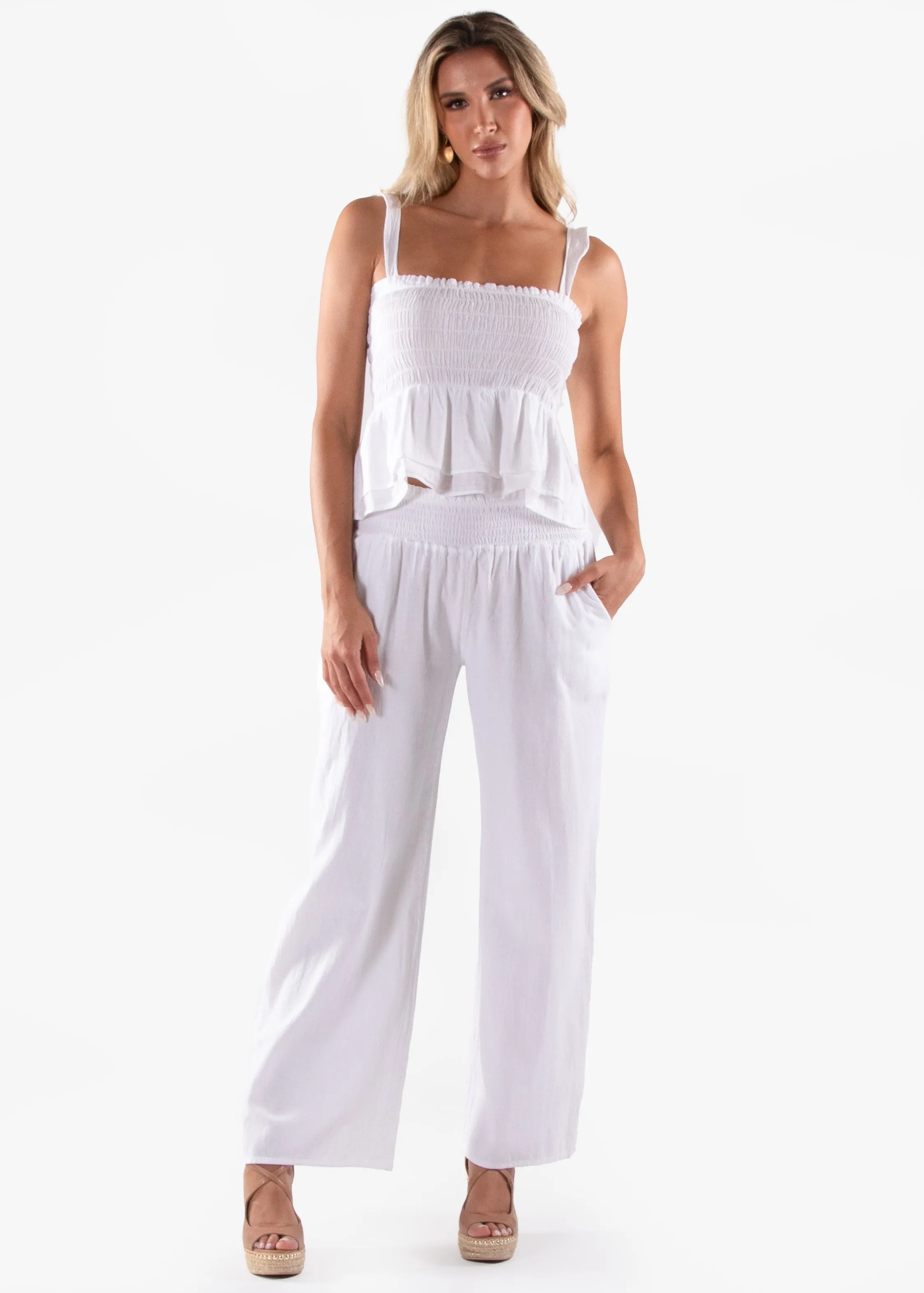 'Ximena' Wide Leg Pants