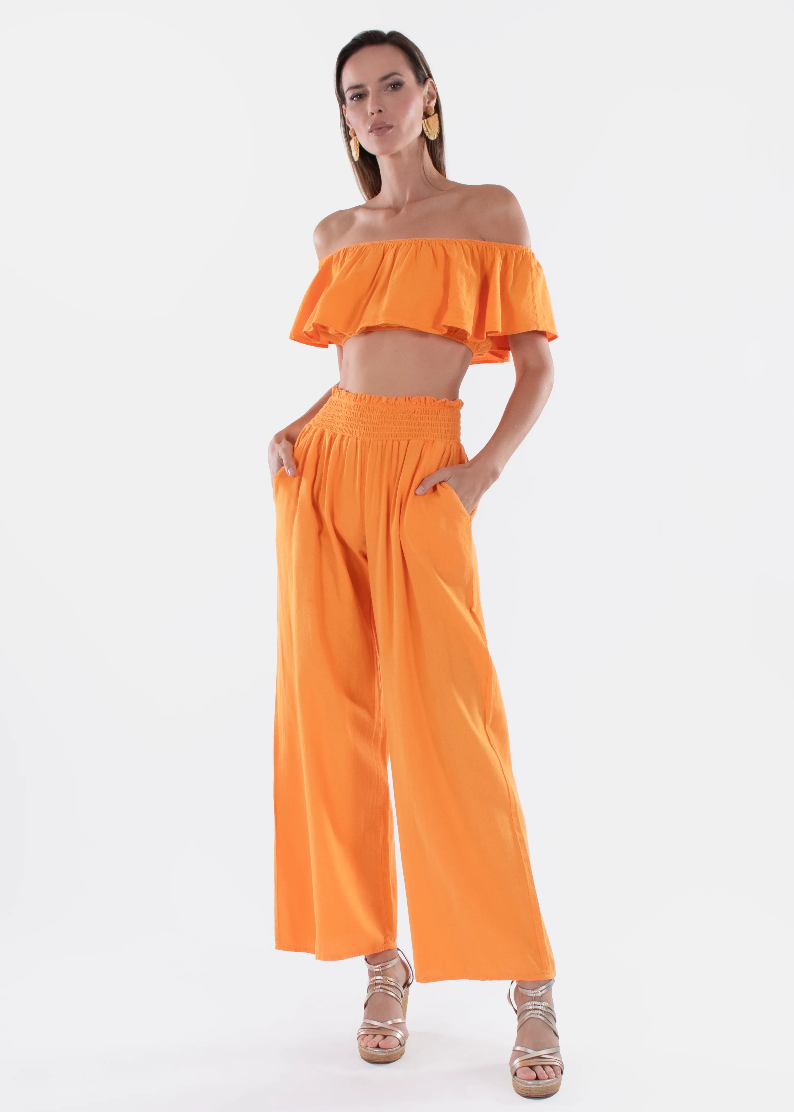 'Ximena' Wide Leg Pants